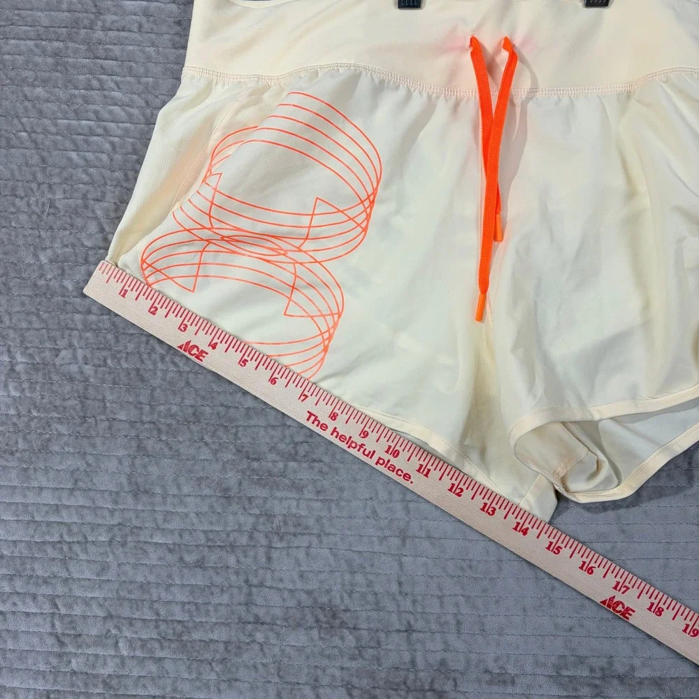 Under Armour Womens XL Athletic Shorts Running‎ Gym Workout Heatgear Orange